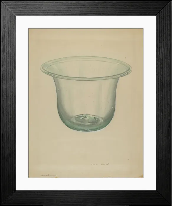 Framed Print : Milk Bowl, c. 1936. Creator: John Dana Framed Print : Milk Bowl, c. 1936. Creator: John Dana