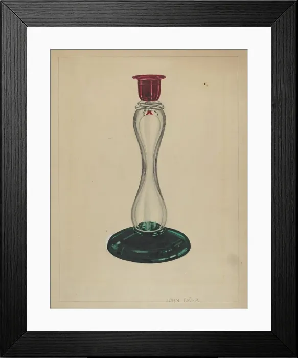 Framed Print : Candlestick, c. 1937. Creator: John Dana Framed Print : Candlestick, c. 1937. Creator: John Dana