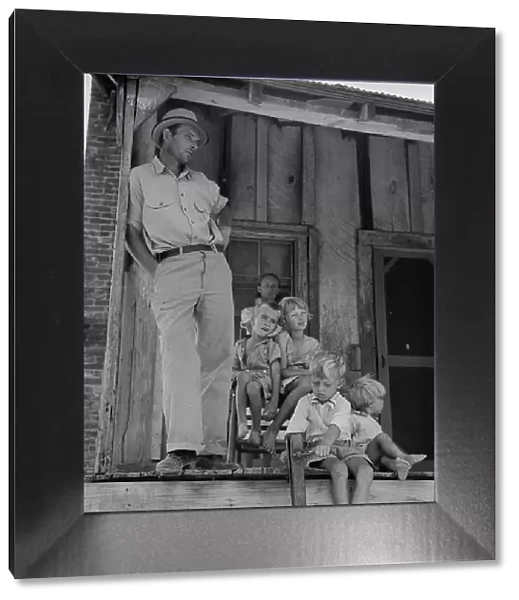 Cotton sharecropper family near Cleveland, Mississippi, 1937. Creator: Dorothea Lange