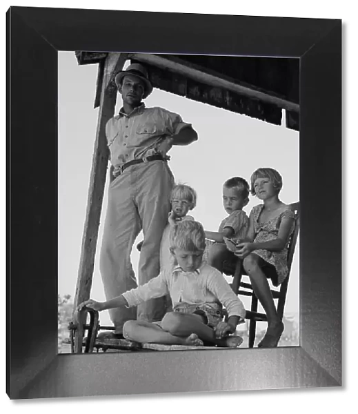 Cotton sharecropper family near Cleveland, Mississippi, 1937. Creator: Dorothea Lange