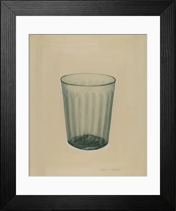 Framed Print : Flip Glass, c. 1940. Creator: John Dana
