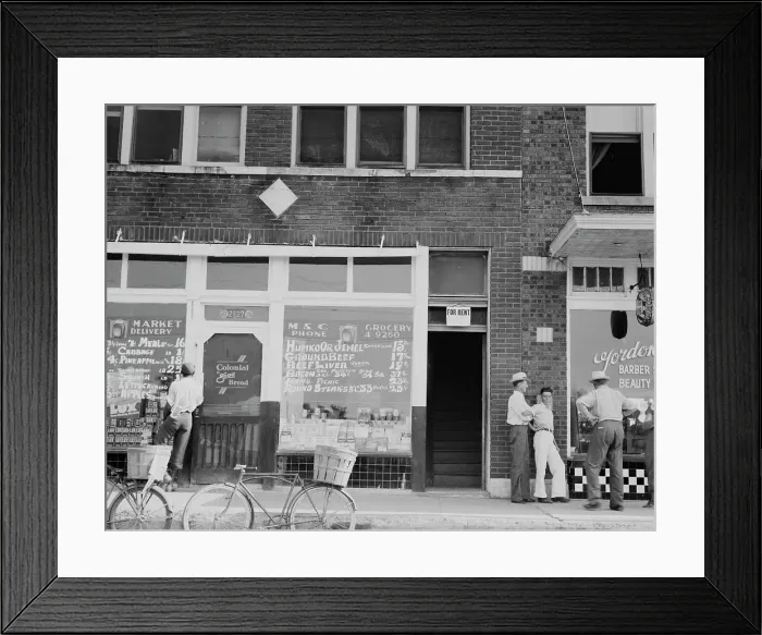 Framed Print : Headquarters of the Southern Tenant Farmers Union, Memphis, Tennessee, 1937. Creator: Dorothea Lange Framed Print : Headquarters of the Southern Tenant Farmers Union, Memphis, Tennessee, 1937. Creator: Dorothea Lange