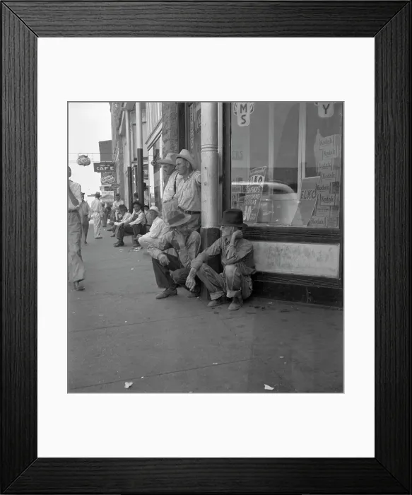 Framed Print : Oklahoma drought farmers, Sallisaw, Sequoyah County, Oklahoma, 1936. Creator: Dorothea Lange Framed Print : Oklahoma drought farmers, Sallisaw, Sequoyah County, Oklahoma, 1936. Creator: Dorothea Lange