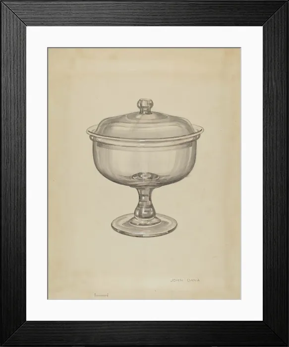 Framed Print : Covered Compote, c. 1936. Creator: John Dana Framed Print : Covered Compote, c. 1936. Creator: John Dana