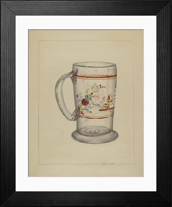 Framed Print : Mug, c. 1937. Creator: John Dana Framed Print : Mug, c. 1937. Creator: John Dana