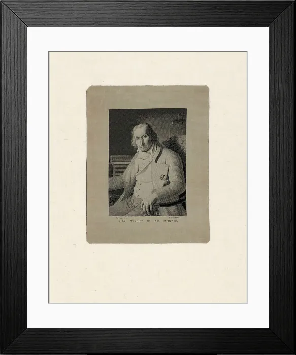 Framed Print : Portrait of Joseph Marie Jacquard (1752-1834), Lyon, 19th century. Creator: Michel-Marie Carquillat Framed Print : Portrait of Joseph Marie Jacquard (1752-1834), Lyon, 19th century. Creator: Michel-Marie Carquillat