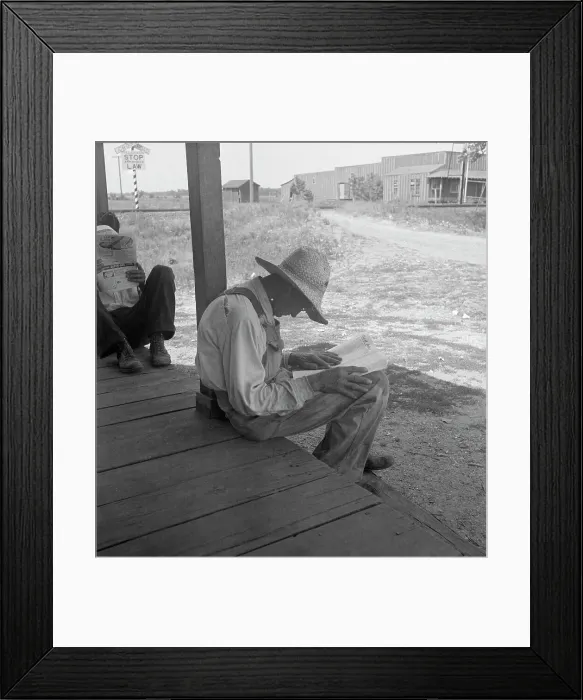 Framed Print : The key figure in the 1936 presidential campaign, the American farmer, Oklahoma, 1936. Creator: Dorothea Lange Framed Print : The key figure in the 1936 presidential campaign, the American farmer, Oklahoma, 1936. Creator: Dorothea Lange