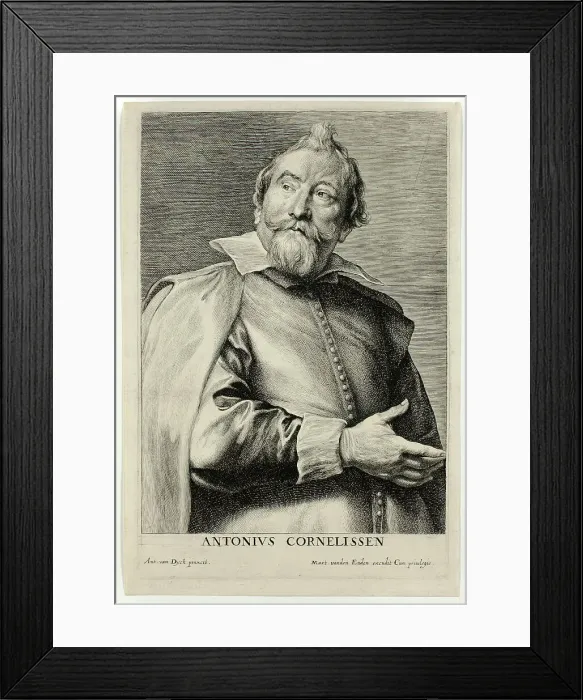 Framed Print : Anton Cornelissen, 1630 / 45. Creator: Lucas Vorsterman Framed Print : Anton Cornelissen, 1630 / 45. Creator: Lucas Vorsterman