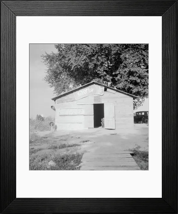 Framed Print : Church in Oklahoma County, Elm Grove, Oklahoma, 1936. Creator: Dorothea Lange Framed Print : Church in Oklahoma County, Elm Grove, Oklahoma, 1936. Creator: Dorothea Lange