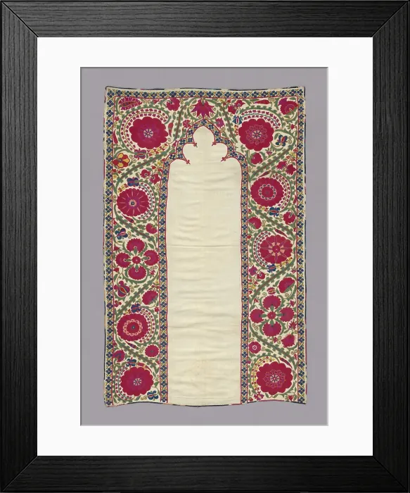 Framed Print : Hanging, Uzbekistan, 18th century. Creator: Unknown Framed Print : Hanging, Uzbekistan, 18th century. Creator: Unknown