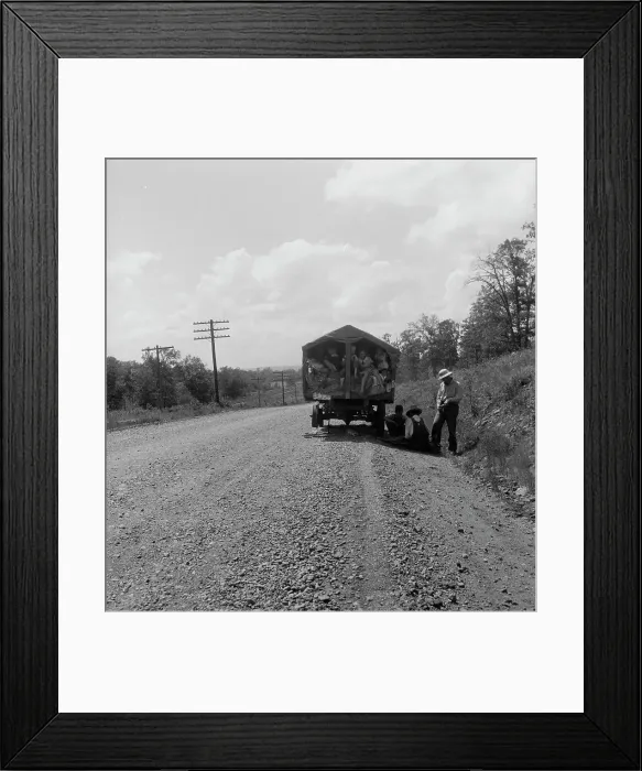 Framed Print : On highway no. 1 of the OK state near Webbers Falls, Muskogee County, Oklahoma, 1938. Creator: Dorothea Lange. On highway no. 1 of the OK state near Webbers Falls, Muskogee County, Oklahoma, 1938. Creator: Dorothea Lange Framed Print : On highway no. 1 of the OK state near Webbers Falls, Muskogee County, Oklahoma, 1938. Creator: Dorothea Lange. On highway no. 1 of the OK state near Webbers Falls, Muskogee County, Oklahoma, 1938. Creator: Dorothea Lange