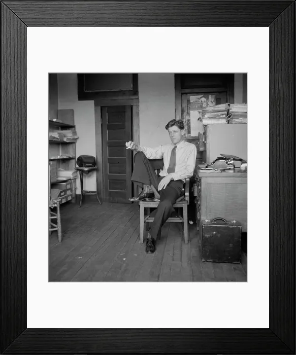 Framed Print : HL Mitchell, Secretary of Southern Tenant Farmers Union, Memphis, Tennessee, 1938. Creator: Dorothea Lange Framed Print : HL Mitchell, Secretary of Southern Tenant Farmers Union, Memphis, Tennessee, 1938. Creator: Dorothea Lange