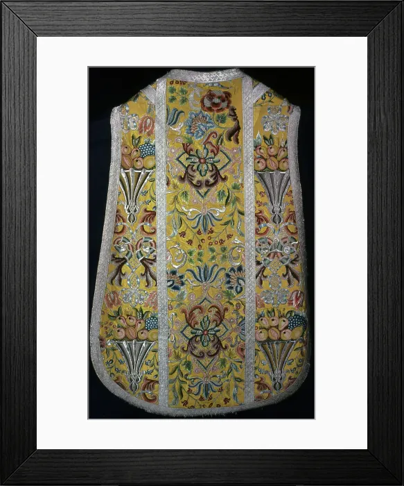 Framed Print : Chasuble, Central Europe, 18th century. Creator: Unknown Framed Print : Chasuble, Central Europe, 18th century. Creator: Unknown