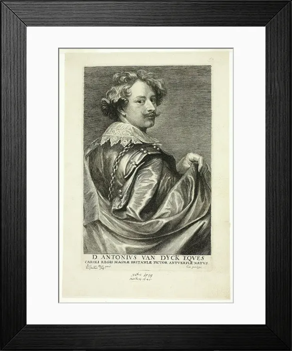 Framed Print : Anthony van Dyck, c. 1635. Creator: Lucas Vorsterman Framed Print : Anthony van Dyck, c. 1635. Creator: Lucas Vorsterman