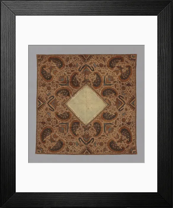 Framed Print : Headcloth (Iket Kepala), Java, Late 19th century. Creator: Unknown Framed Print : Headcloth (Iket Kepala), Java, Late 19th century. Creator: Unknown