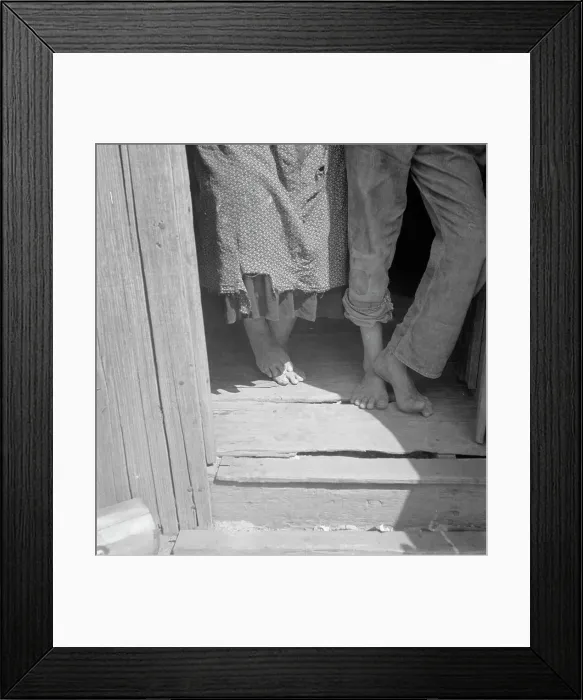 Framed Print : People living in miserable poverty, Elm Grove, Oklahoma County, Oklahoma, 1936. Creator: Dorothea Lange Framed Print : People living in miserable poverty, Elm Grove, Oklahoma County, Oklahoma, 1936. Creator: Dorothea Lange