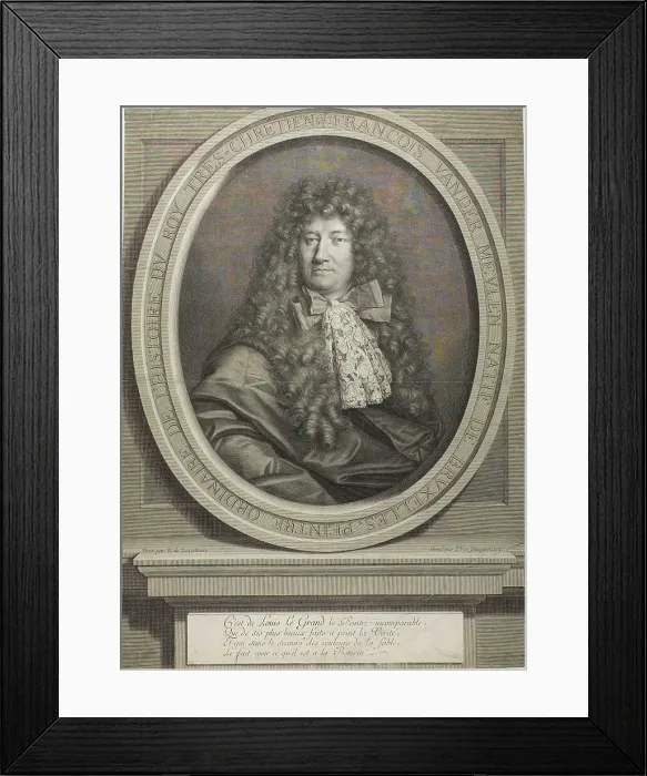 Framed Print : François Van der Meulen, 1687. Creator: Pierre Louis van Schuppen Framed Print : François Van der Meulen, 1687. Creator: Pierre Louis van Schuppen
