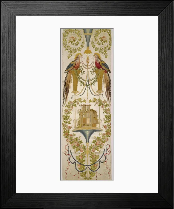 Framed Print : The Pheasants from the Verdures of the Vatican Series, Lyon, c. 1799. Creators: Jean Démosthène Dugourc, Claude Pierre Etienne Camille Pernon. The Pheasants from the Verdures of the Vatican Series, Lyon, c. 1799 Framed Print : The Pheasants from the Verdures of the Vatican Series, Lyon, c. 1799. Creators: Jean Démosthène Dugourc, Claude Pierre Etienne Camille Pernon. The Pheasants from the Verdures of the Vatican Series, Lyon, c. 1799