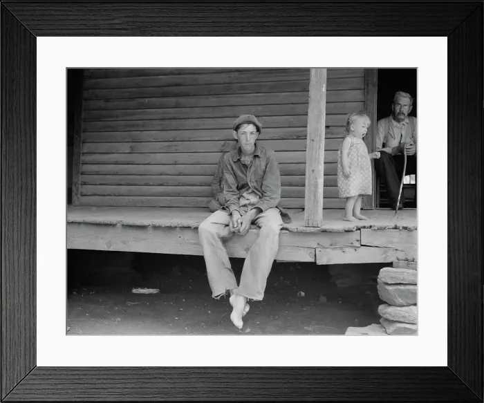 Framed Print : Young sharecropper at Chesnee, South Carolina, 1937. Creator: Dorothea Lange Framed Print : Young sharecropper at Chesnee, South Carolina, 1937. Creator: Dorothea Lange