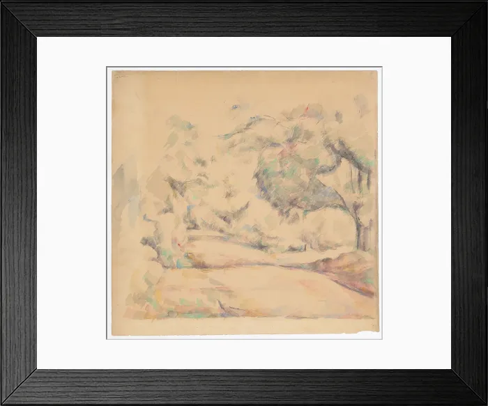 Framed Print : Road in Provence, c. 1885. Creator: Paul Cezanne Framed Print : Road in Provence, c. 1885. Creator: Paul Cezanne
