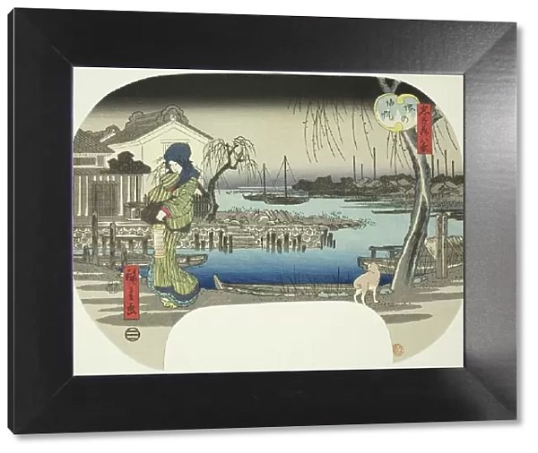 Returning Sails at Sakai (Sakai no kihan), from the series 'Eight Views from the... c. 1843 / 46. Creator: Ando Hiroshige. Returning Sails at Sakai (Sakai no kihan), from the series 'Eight Views from the... c. 1843 / 46. Creator: Ando Hiroshige