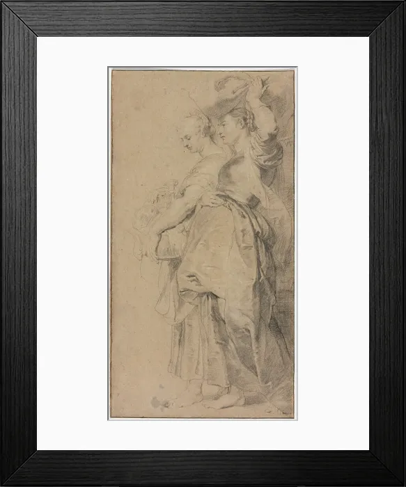 Framed Print : Lot's Daughters Fleeing Sodom, 1615 / 20. Creator: Lucas Vorsterman Framed Print : Lot's Daughters Fleeing Sodom, 1615 / 20. Creator: Lucas Vorsterman