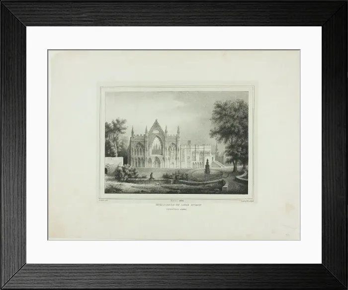 Framed Print : Residence of Lord Byron, 1826. Creator: Rembrandt Peale Framed Print : Residence of Lord Byron, 1826. Creator: Rembrandt Peale