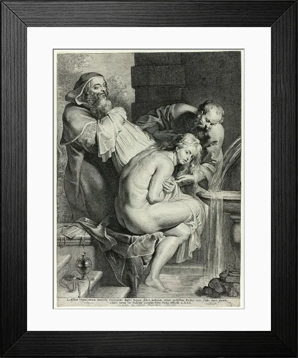 Framed Print : Susanna and the Elders, 1620. Creator: Lucas Vorsterman Framed Print : Susanna and the Elders, 1620. Creator: Lucas Vorsterman