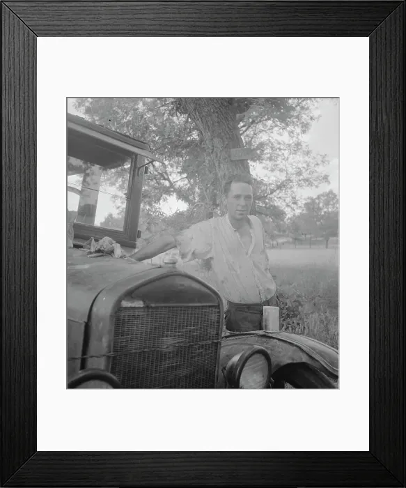 Framed Print : Oklahoma migrant, Texas. 1936. Creator: Dorothea Lange Framed Print : Oklahoma migrant, Texas. 1936. Creator: Dorothea Lange