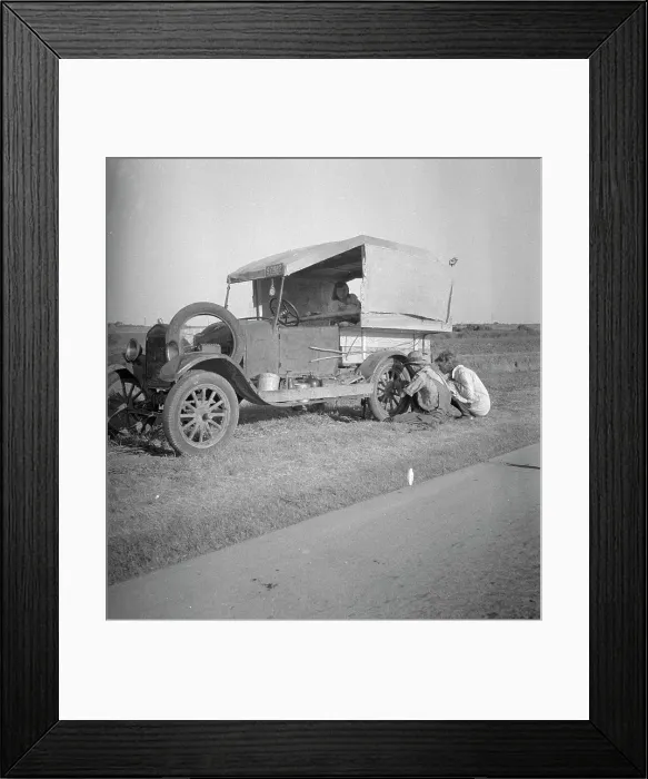 Framed Print : Family between Dallas and Austin, Texas, 1936. Creator: Dorothea Lange Framed Print : Family between Dallas and Austin, Texas, 1936. Creator: Dorothea Lange