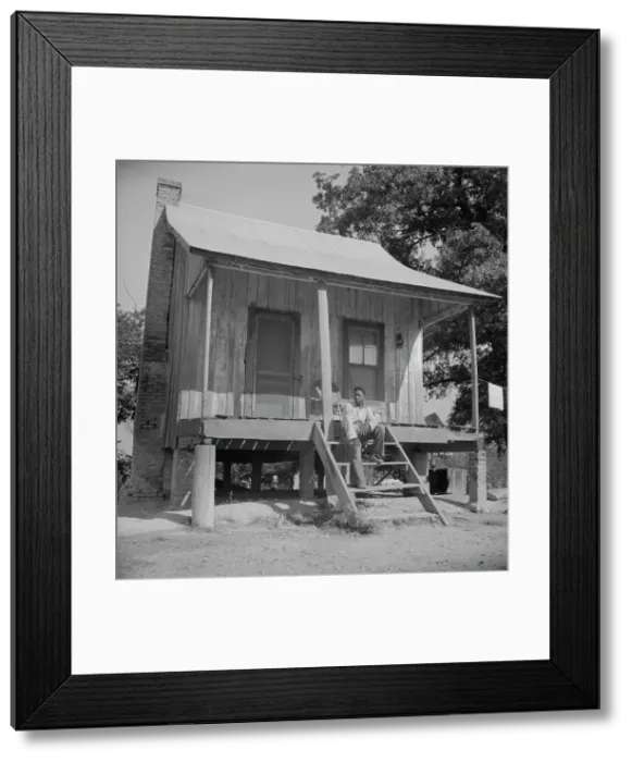 Framed Print : Sharecropper cabin, Coahoma County, Mississippi, 1937. Creator: Dorothea Lange Framed Print : Sharecropper cabin, Coahoma County, Mississippi, 1937. Creator: Dorothea Lange