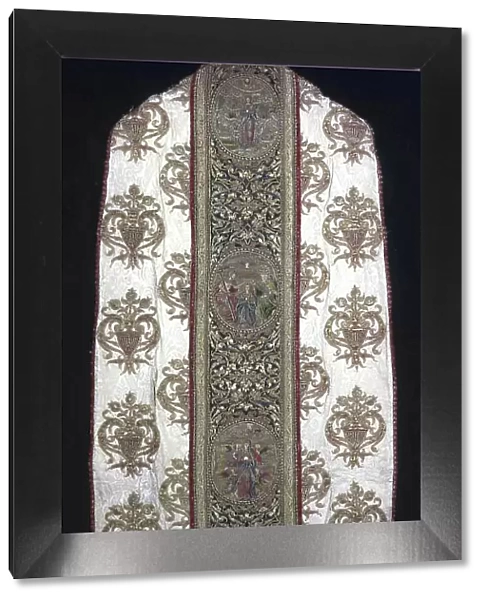 Chasuble with Orphrey Bands, Seo de Urgel, 16th century. Creator: Unknown