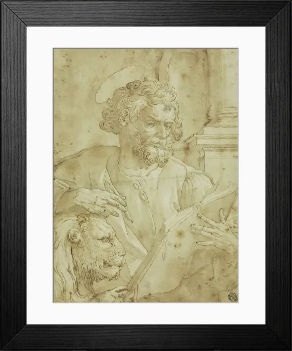 Framed Print : Saint Mark the Evangelist, n.d. Creator: Martin de Vos Framed Print : Saint Mark the Evangelist, n.d. Creator: Martin de Vos