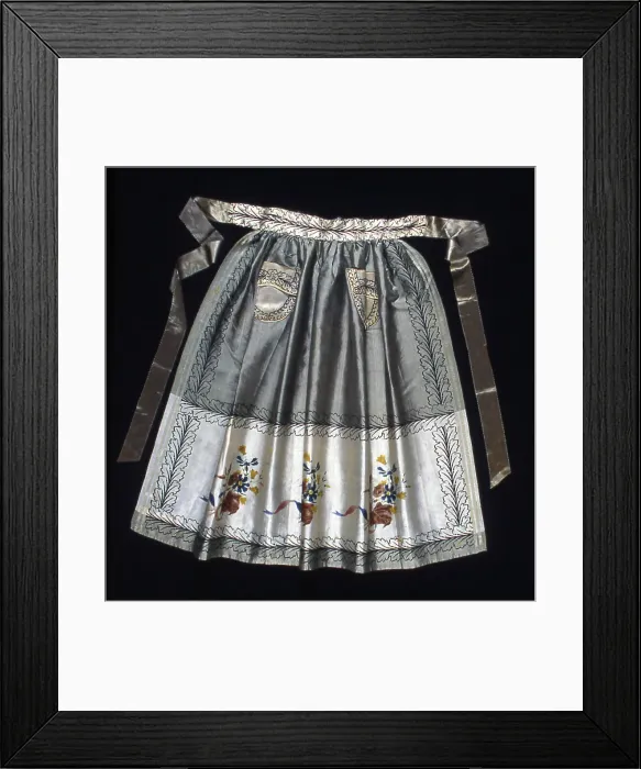 Framed Print : Apron, Switzerland, 1800 / 25. Creator: Unknown Framed Print : Apron, Switzerland, 1800 / 25. Creator: Unknown