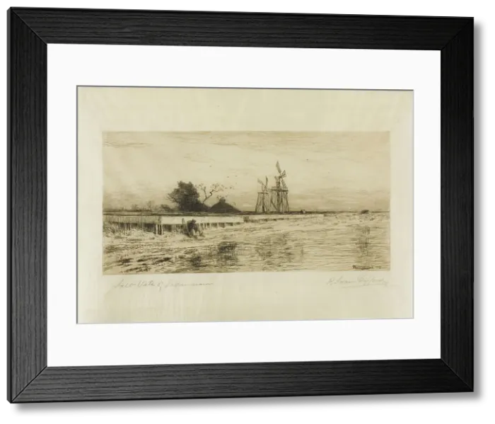 Framed Print : Salt Vats of Padanaram, 1878. Creator: Robert Swain Gifford Framed Print : Salt Vats of Padanaram, 1878. Creator: Robert Swain Gifford