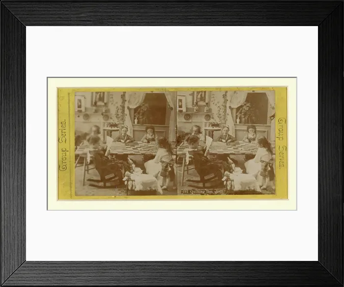 Framed Print : Quilting Bee, United States. Creator: Unknown Framed Print : Quilting Bee, United States. Creator: Unknown