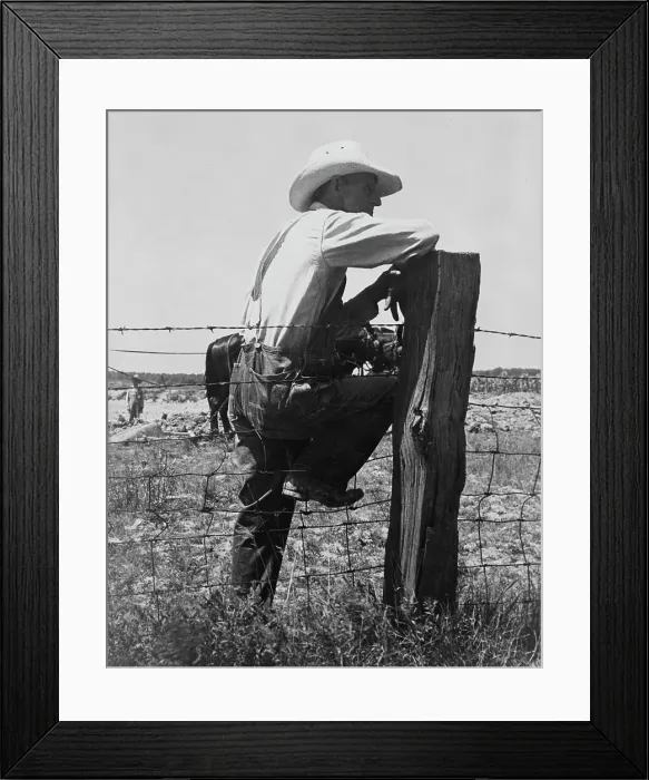 Framed Print : Indiana farmer, 1936. Creator: Dorothea Lange Framed Print : Indiana farmer, 1936. Creator: Dorothea Lange