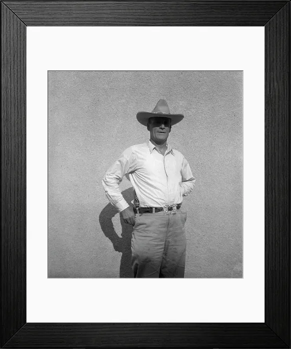 Framed Print : Small town sheriff, Duncan, Arizona, 1936. Creator: Dorothea Lange Framed Print : Small town sheriff, Duncan, Arizona, 1936. Creator: Dorothea Lange