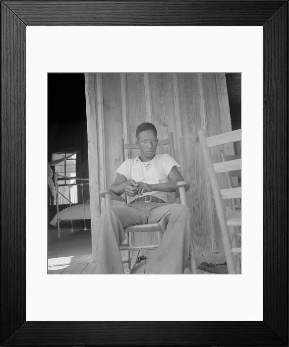 Framed Print : Son of an illiterate sharecropper, near Earle, Arkansas, 1936. Creator: Dorothea Lange Framed Print : Son of an illiterate sharecropper, near Earle, Arkansas, 1936. Creator: Dorothea Lange