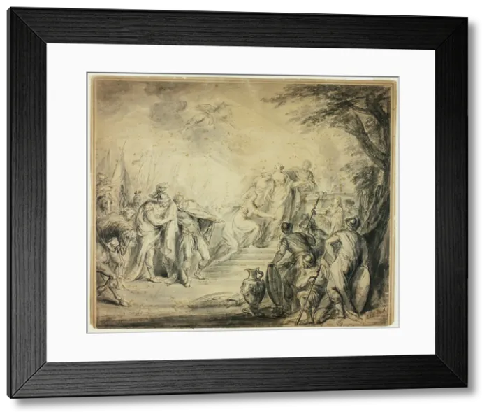 Framed Print : Sacrifice of Iphigenia, 1766. Creator: Philippe Joseph Tassaert Framed Print : Sacrifice of Iphigenia, 1766. Creator: Philippe Joseph Tassaert