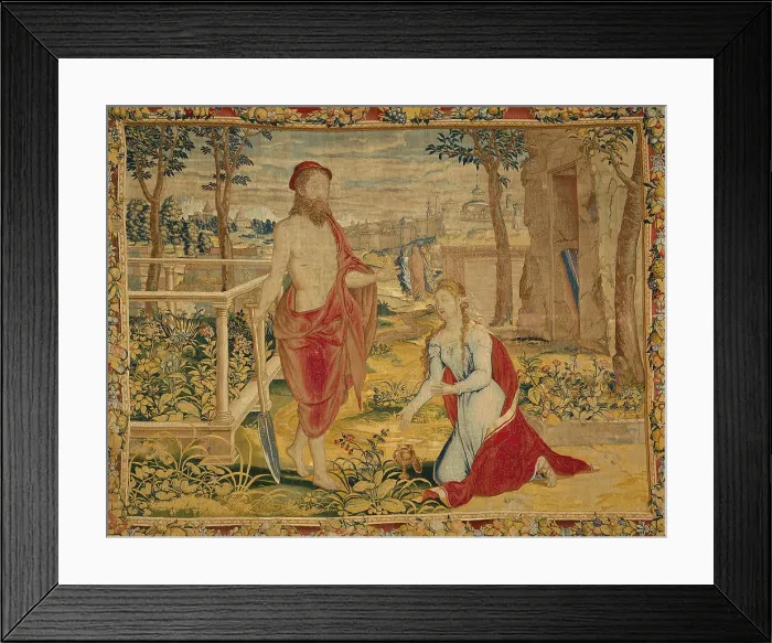 Framed Print : Christ Appearing to Mary Magdalene (Noli Me Tangere), Flanders, 1540 / 45. Creator: Willem de Pannemaker Framed Print : Christ Appearing to Mary Magdalene (Noli Me Tangere), Flanders, 1540 / 45. Creator: Willem de Pannemaker