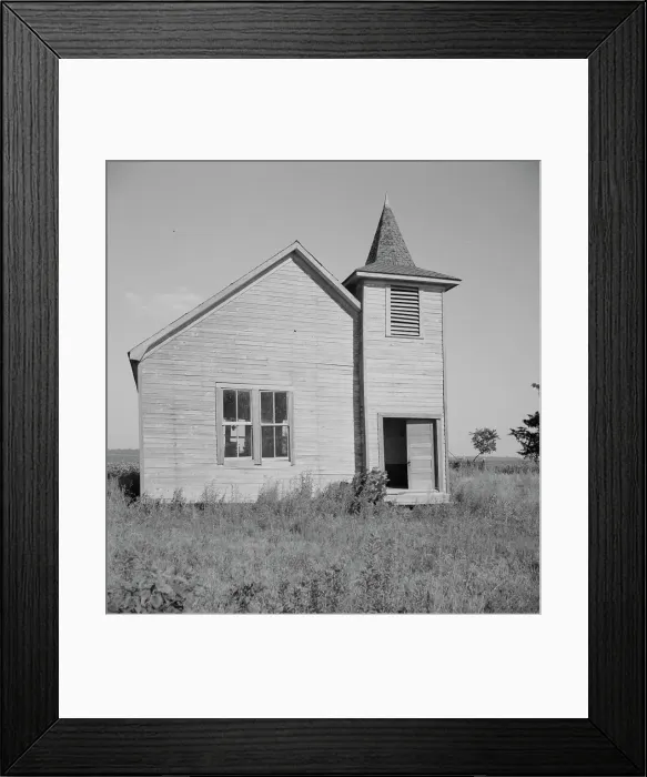 Framed Print : Church on the Aldridge Plantation near Leland, Mississippi, 1937. Creator: Dorothea Lange Framed Print : Church on the Aldridge Plantation near Leland, Mississippi, 1937. Creator: Dorothea Lange