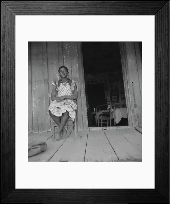 Framed Print : Wife of tractor driver on the Aldridge Plantation, Mississippi, 1937. Creator: Dorothea Lange Framed Print : Wife of tractor driver on the Aldridge Plantation, Mississippi, 1937. Creator: Dorothea Lange