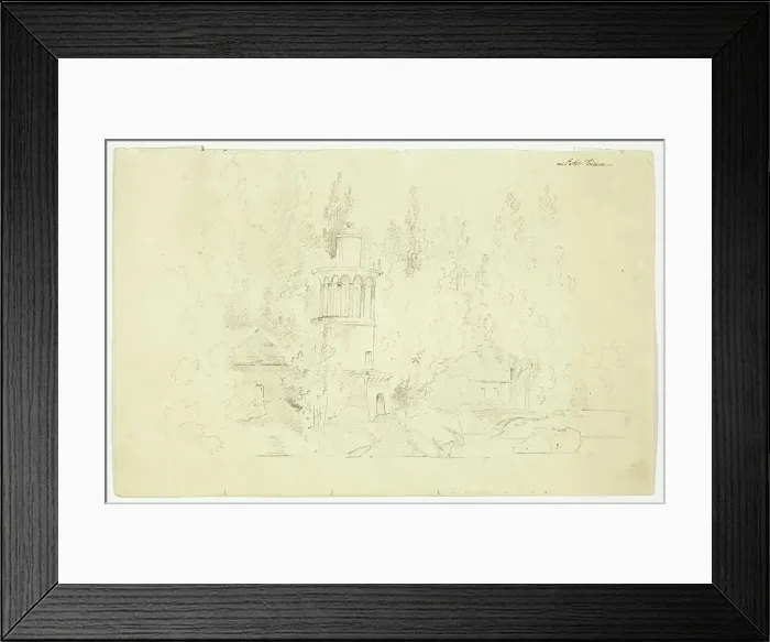 Framed Print : View of the Park at Versailles: Petit Trianon, n.d. Creator: Pierre Antoine Mongin Framed Print : View of the Park at Versailles: Petit Trianon, n.d. Creator: Pierre Antoine Mongin