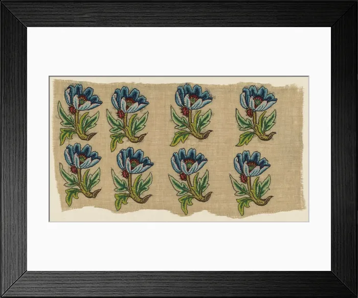 Framed Print : Panel of Uncut Slip Designs, England, 1625 / 75. Creator: Unknown. Panel of Uncut Slip Designs, England, 1625 / 75. Creator: Unknown Framed Print : Panel of Uncut Slip Designs, England, 1625 / 75. Creator: Unknown. Panel of Uncut Slip Designs, England, 1625 / 75. Creator: Unknown