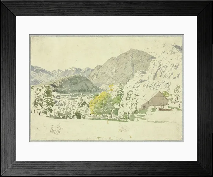 Framed Print : Schmolnau Near Ischl, n.d. Creator: Rudolf von Alt Framed Print : Schmolnau Near Ischl, n.d. Creator: Rudolf von Alt