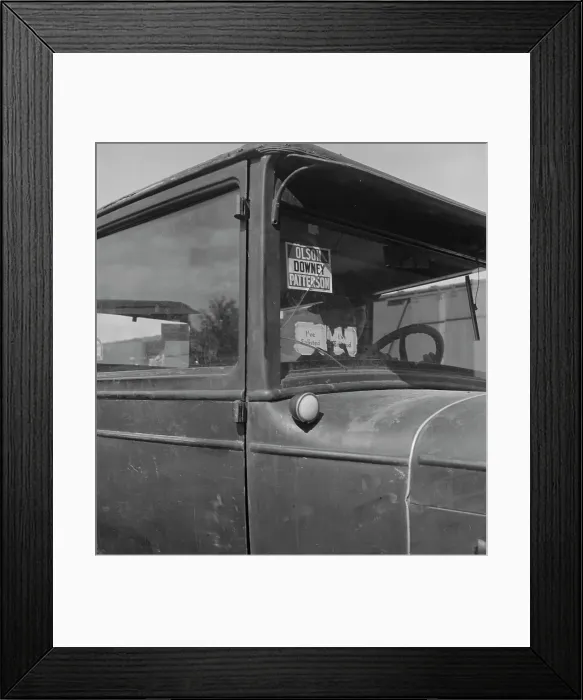 Framed Print : Car of migrant agricultural worker on strike... Bakersfield, California, 1938. Creator: Dorothea Lange Framed Print : Car of migrant agricultural worker on strike... Bakersfield, California, 1938. Creator: Dorothea Lange