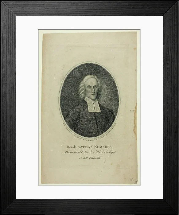 Framed Print : Reverend Jonathan Edwards, 1808. Creator: Abner Reed Framed Print : Reverend Jonathan Edwards, 1808. Creator: Abner Reed