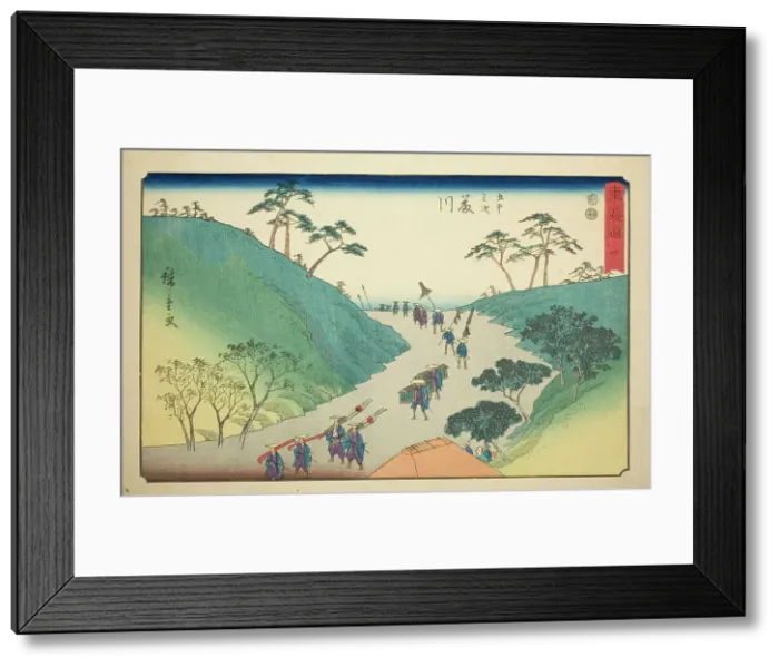 Framed Print : Fujikawa—No. 38, from the series Fifty-three Stations of the Tokaido (Tokaido gojusan...c.1847 / 52. Creator: Ando Hiroshige. Fujikawa—No. 38, from the series Fifty-three Stations of the Tokaido (Tokaido gojusan...c.1847 / 52) Framed Print : Fujikawa—No. 38, from the series Fifty-three Stations of the Tokaido (Tokaido gojusan...c.1847 / 52. Creator: Ando Hiroshige. Fujikawa—No. 38, from the series Fifty-three Stations of the Tokaido (Tokaido gojusan...c.1847 / 52)