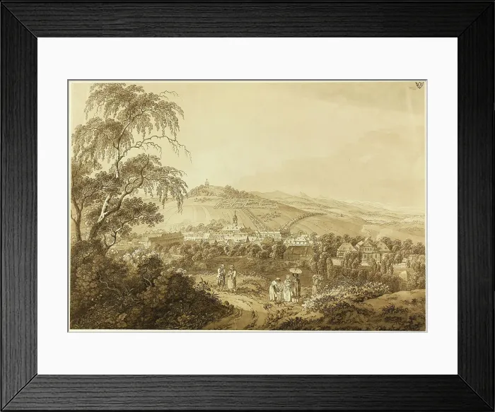 Framed Print : Herrenhut in Saxony, 1754 / 1816. Creator: Adrian Zingg Framed Print : Herrenhut in Saxony, 1754 / 1816. Creator: Adrian Zingg
